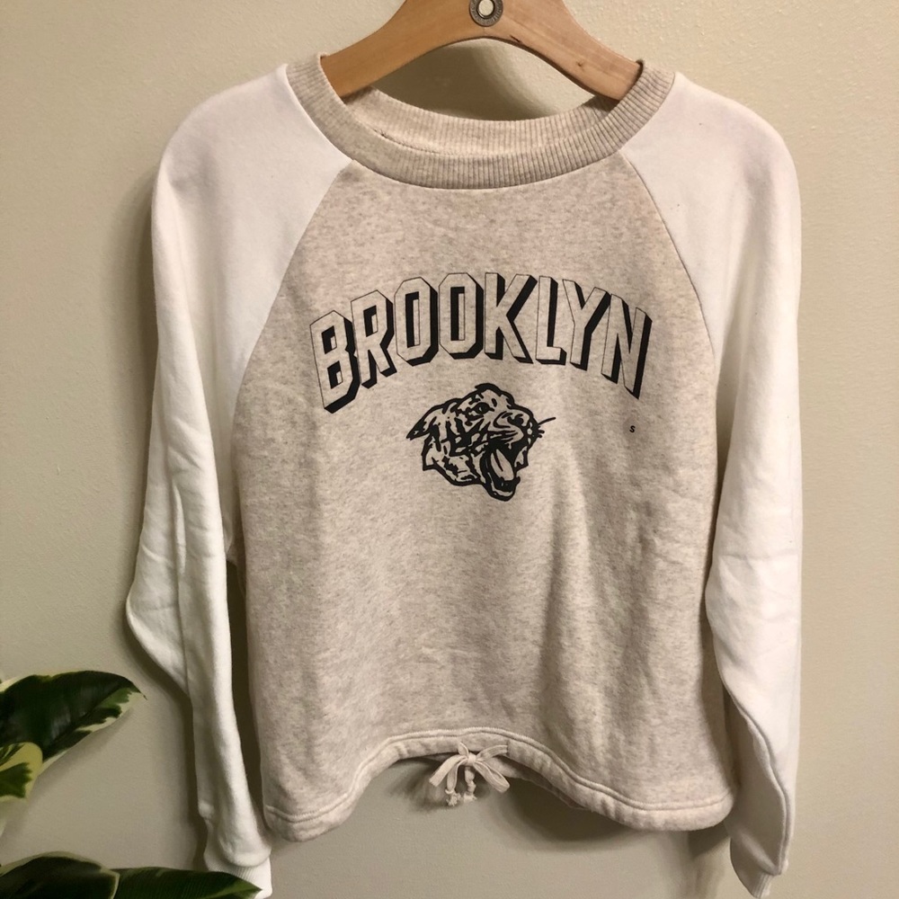 AE FLEECE CINCHED CREW NECK SWEATSHIRT